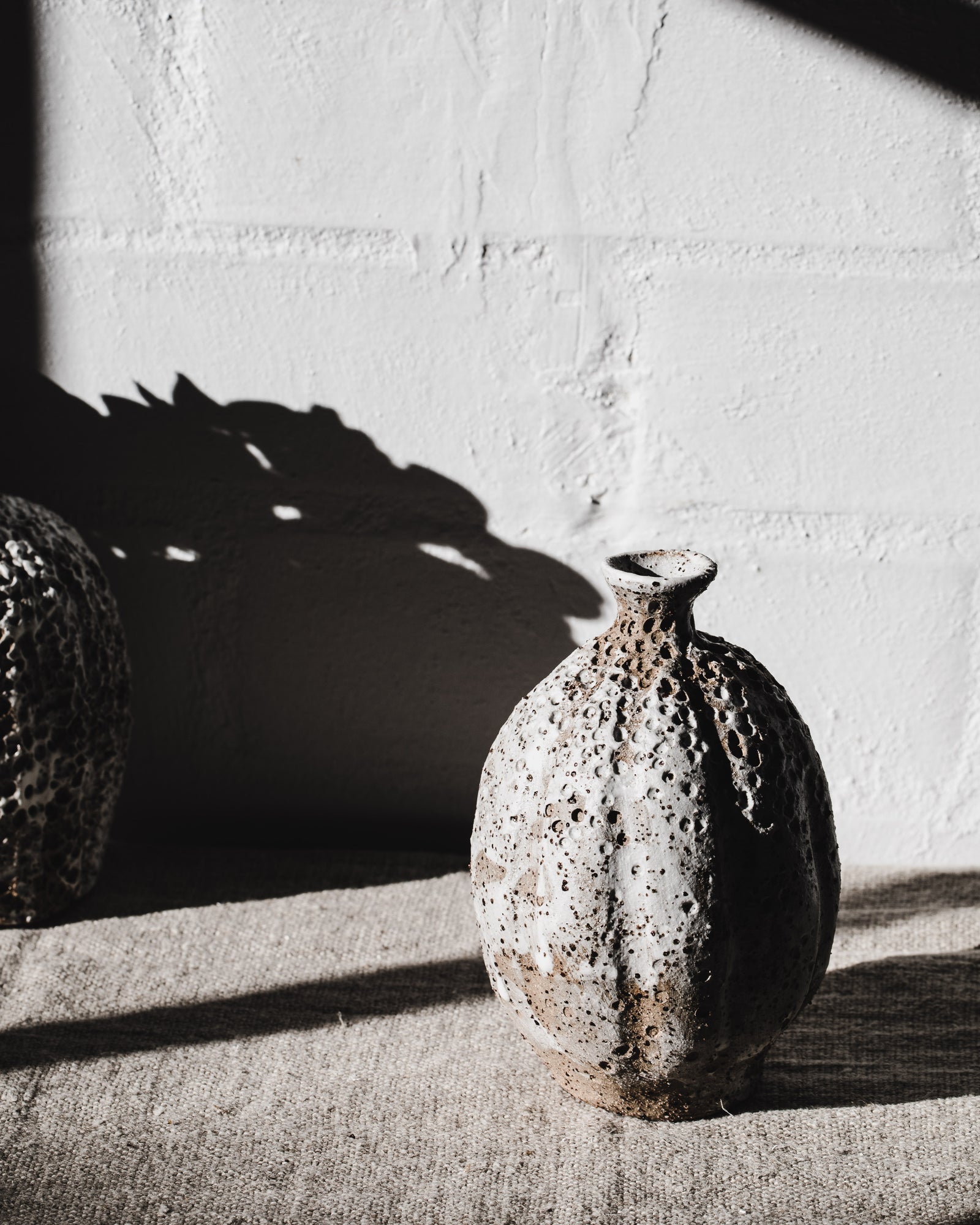 Rustic wabi sabi bud vase by Clay Beehive ceramics