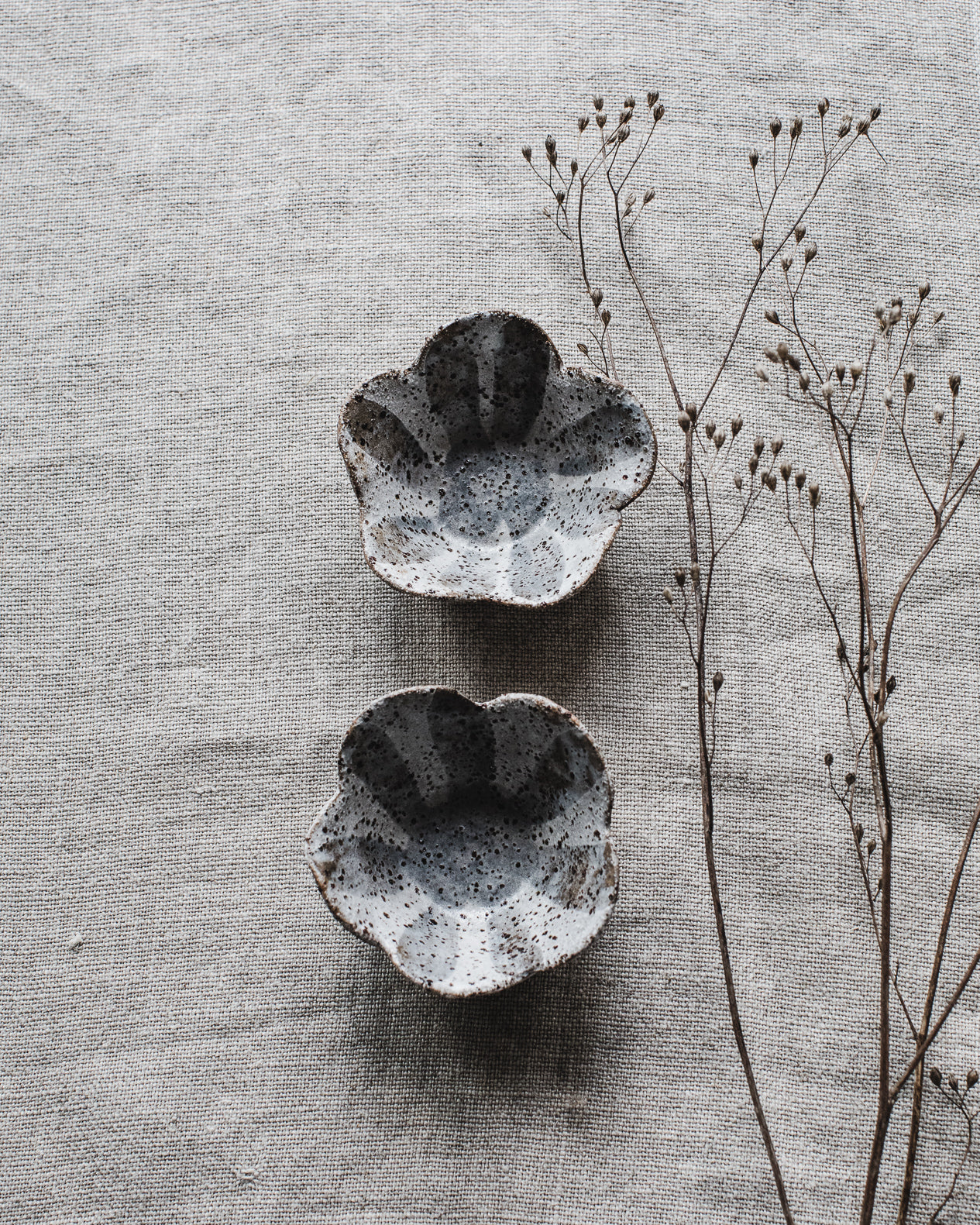 ceramics trinket flower shaped dish handmade by clay beehive ceramcis