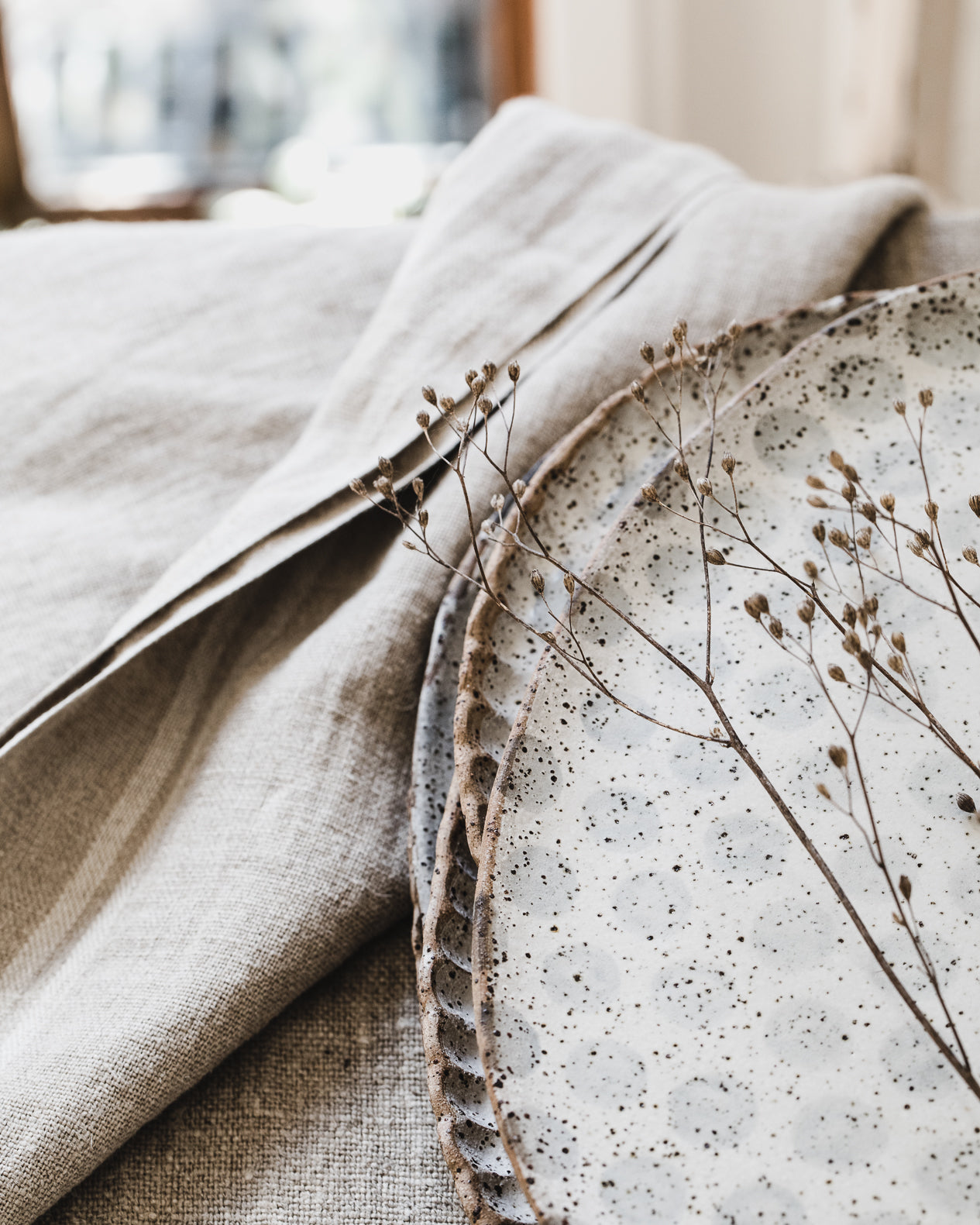 Large rustic grey and white speckled patterned oval shaped platters/cheese boards for entertaining handmade by clay beehive ceramics 