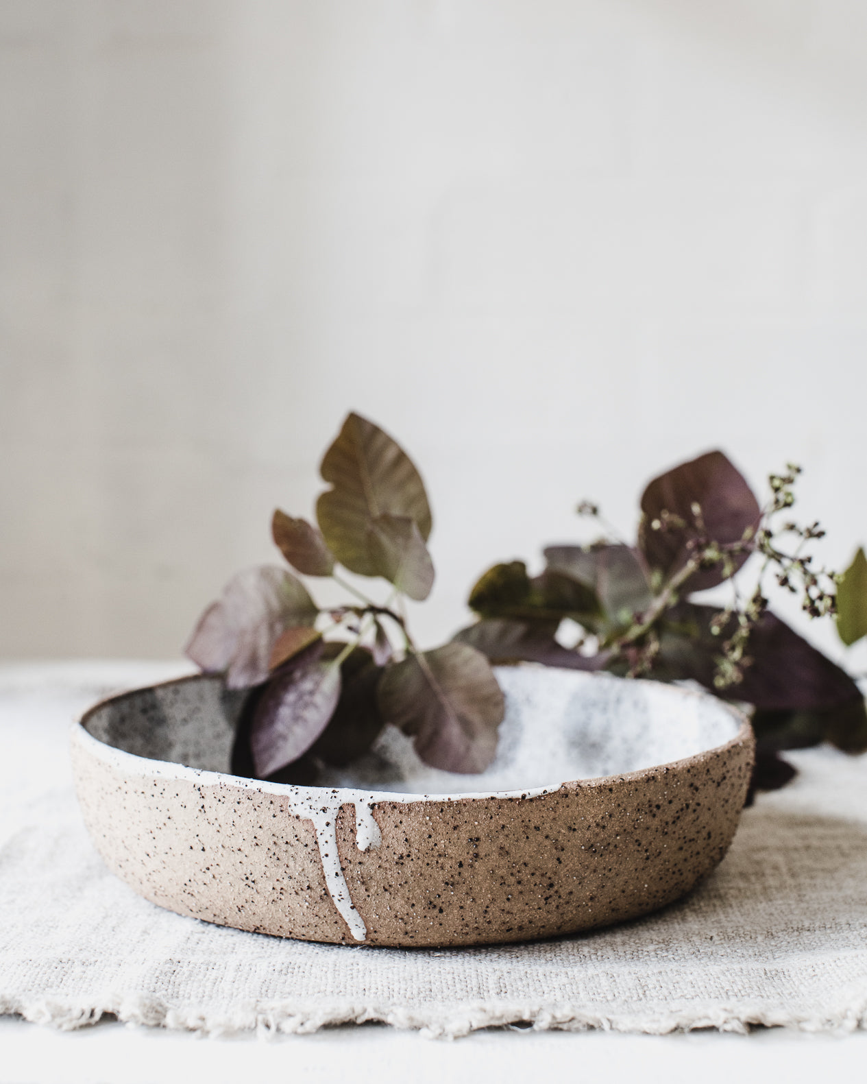 Large Polka Dot high rimmed Bowl