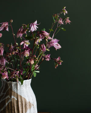 Extra Large Tall Fluted Vessel