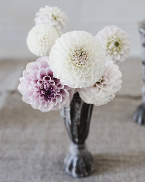 Rustic pedestal bud / posy vase handmade by clay beehive ceramics