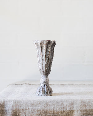 Rustic pedestal bud / posy vase handmade by clay beehive ceramics