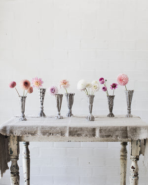 Rustic pedestal bud / posy vases handmade by clay beehive ceramics