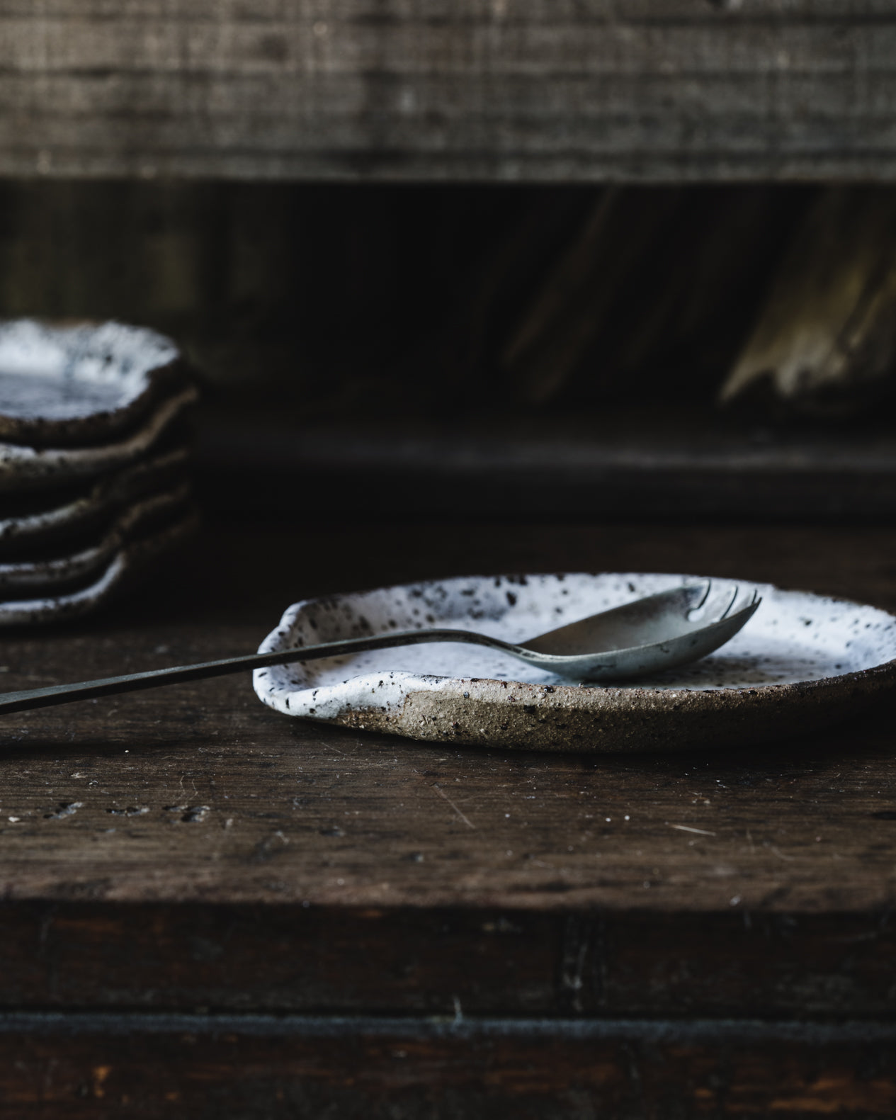 Rustic Silverware Rests Rustic speckled Spoon Rests - Clay Beehive