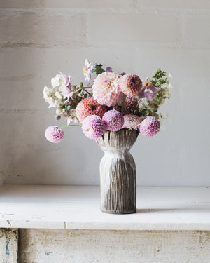 aw rustic rim vase handcrafted by clay beehive ceramics