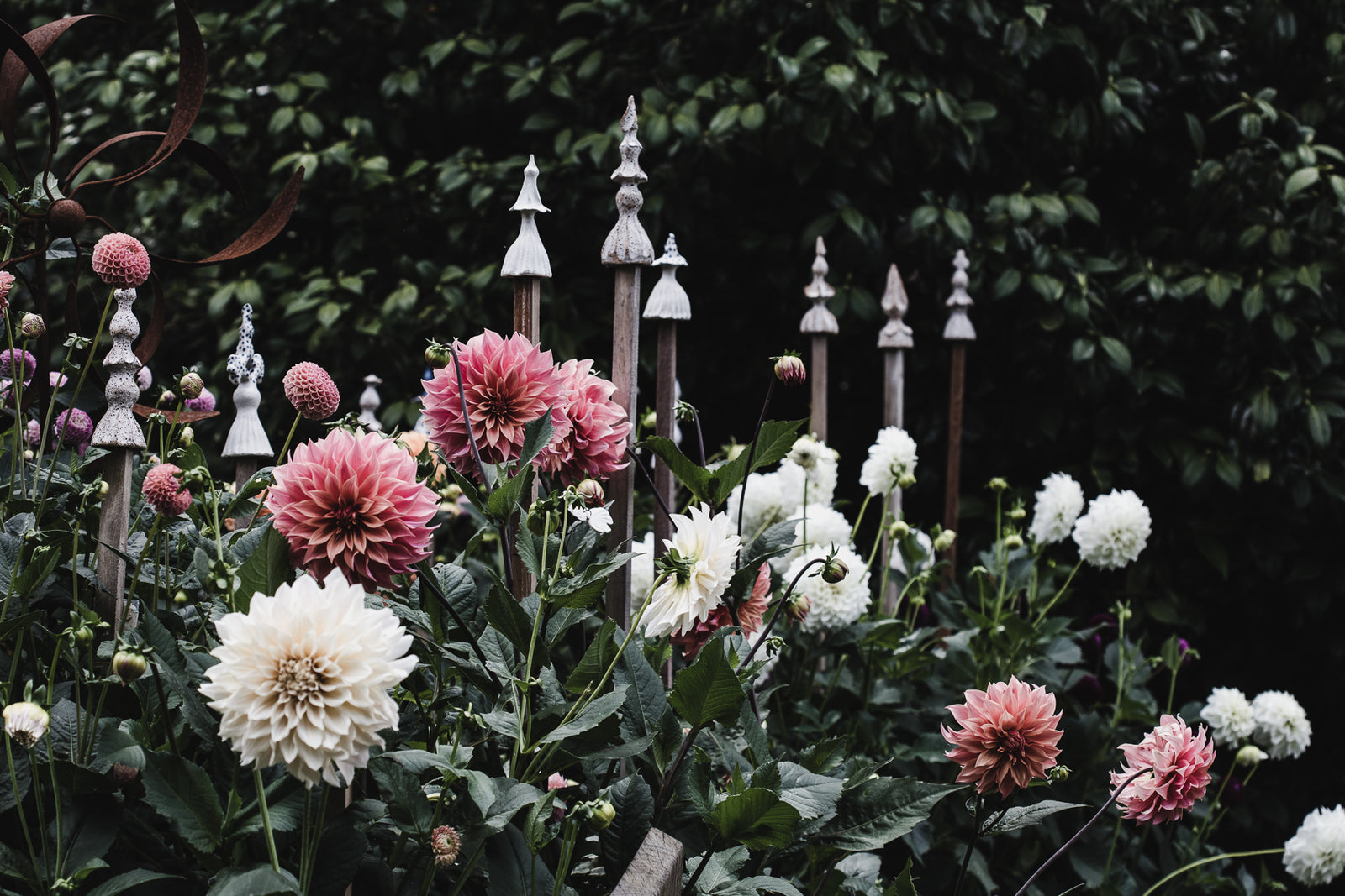 Black ceramic decorative finials for the garden and home interior decor handcrafted by clay beehive ceramics