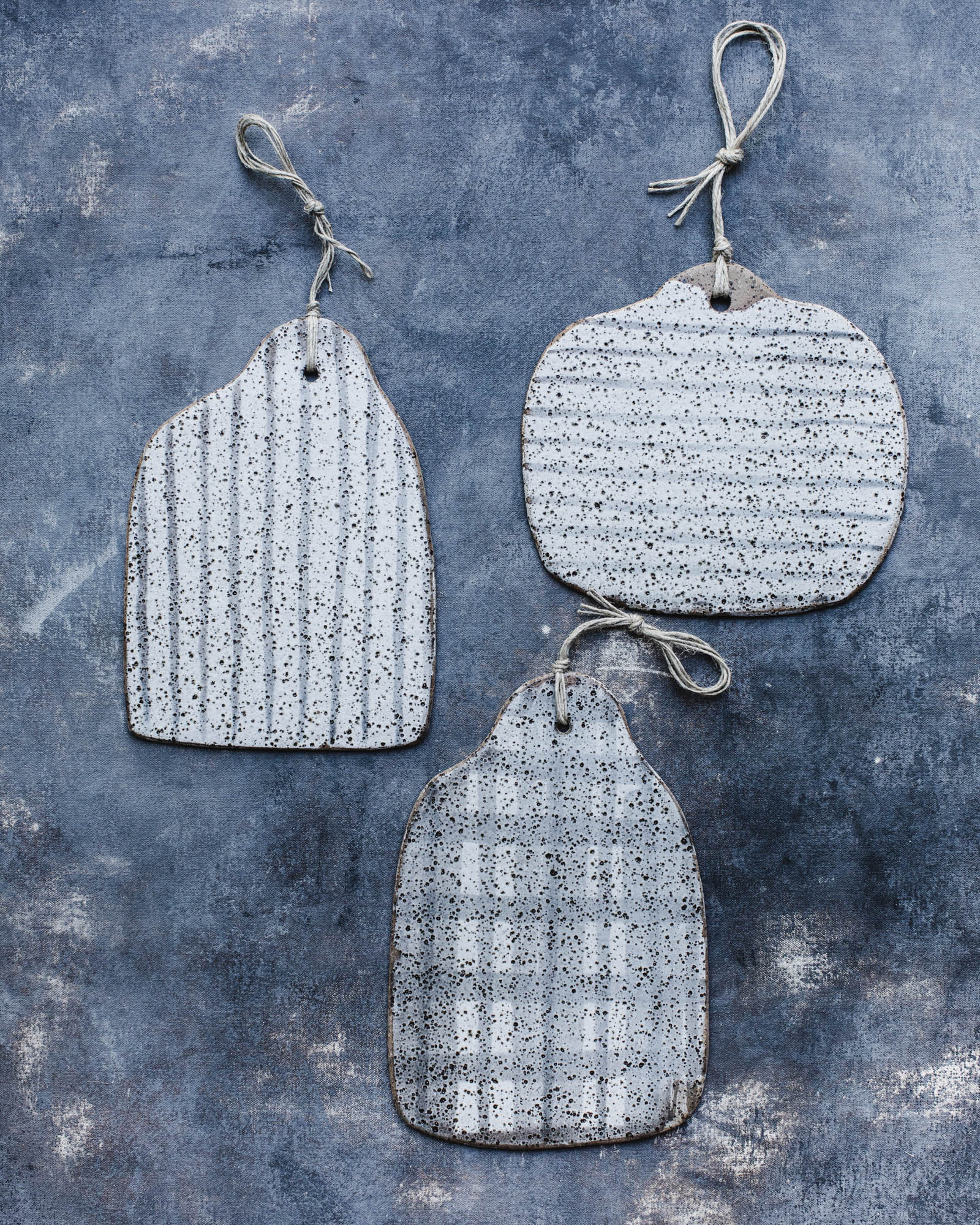 Rustic speckled organic shaped cheese boards