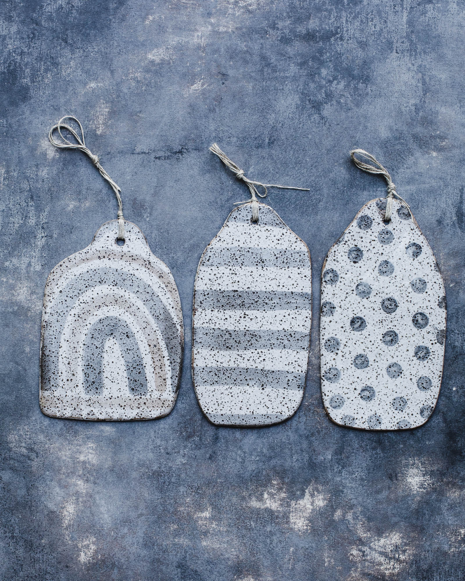 Rustic gritty speckled cheese board platters by clay beehive ceramics