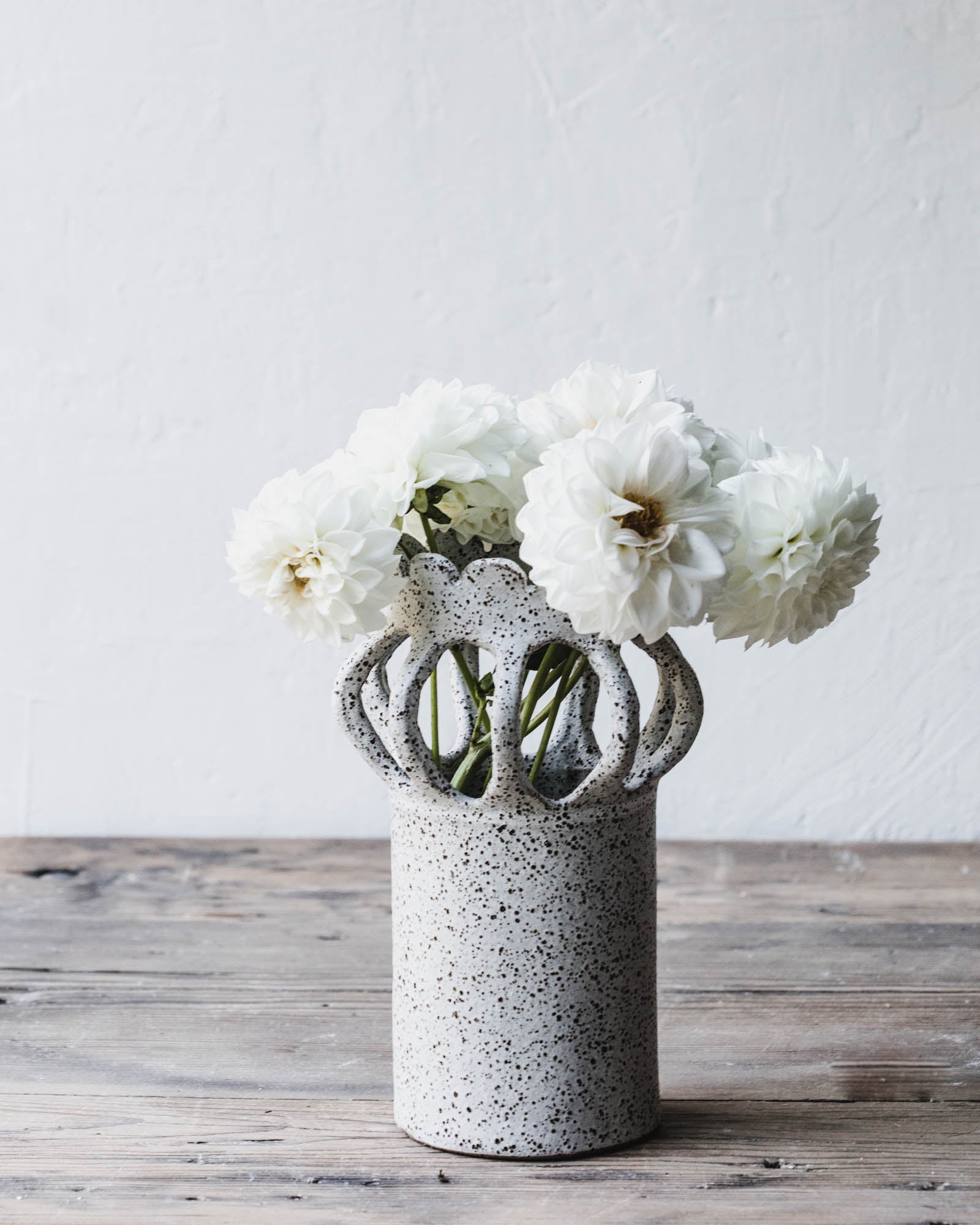 Large poppy pod ceramic vase sculptural vessel handmade by clay beehive ceramics