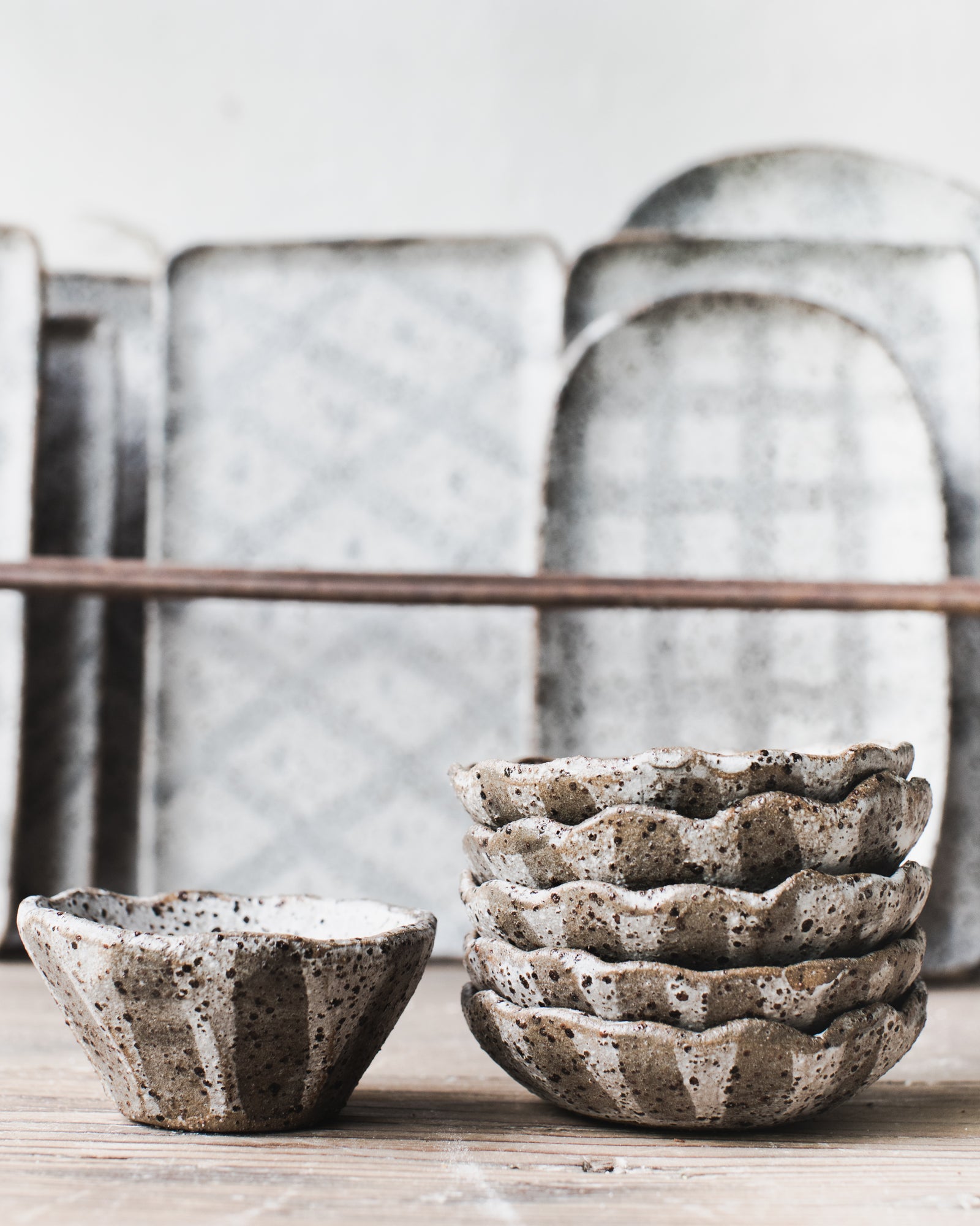 rustic ceramic condiment bowls handmade by clay beehive ceramics