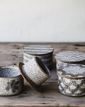French rustic butter bells keepers by clay beehive ceramics