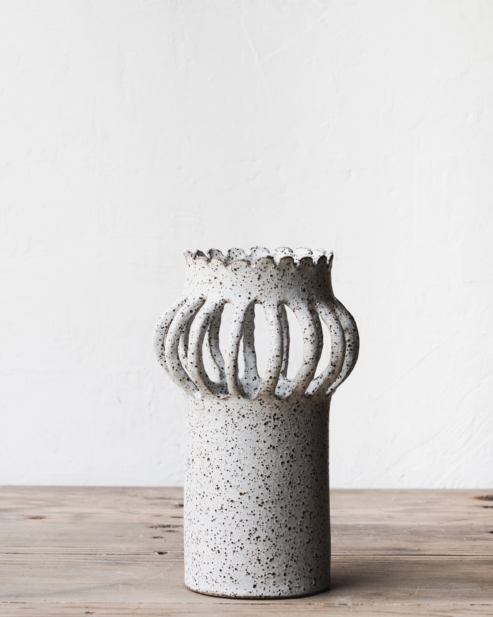 Poppy pod nature inspired vase handmade by clay beehive ceramics