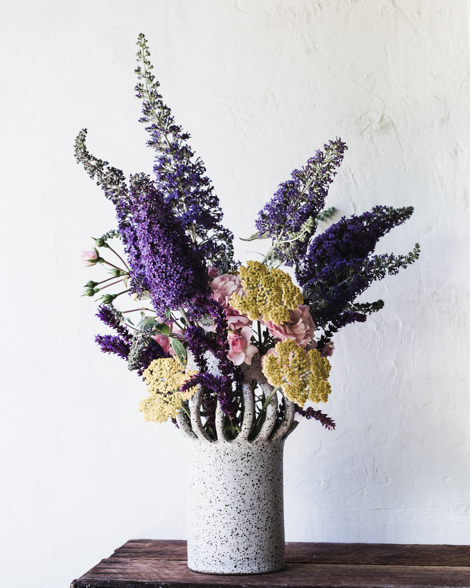 Poppy pod nature inspired vase handmade by clay beehive ceramics