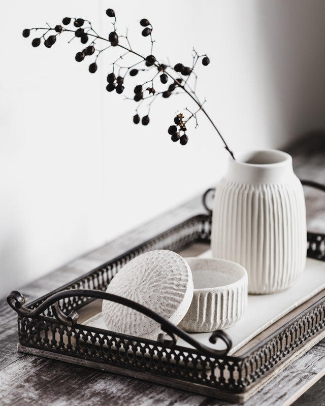 Jewellery box and vase set handmade by clay beehive ceramics