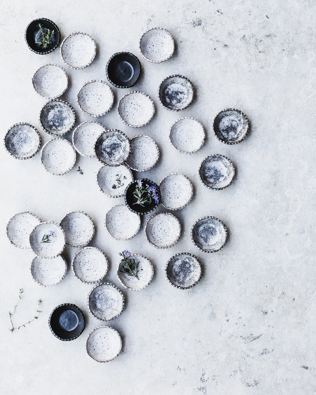 Rustic Salt & Spice condiment bowls