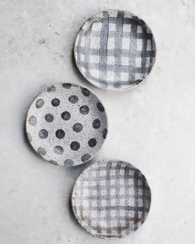 Rustic wide handmade ceramic bowls by clay beehive