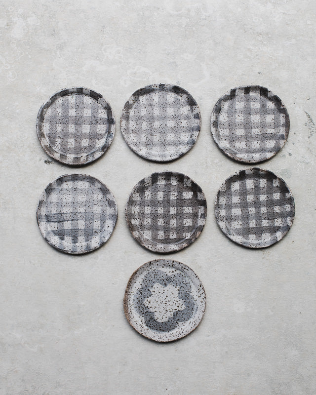 small rustic ceramics plates handmade by clay beehive