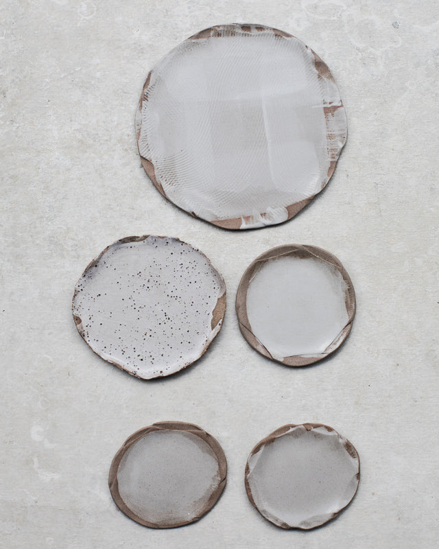 earthy eim handmade plates by clay beehive
