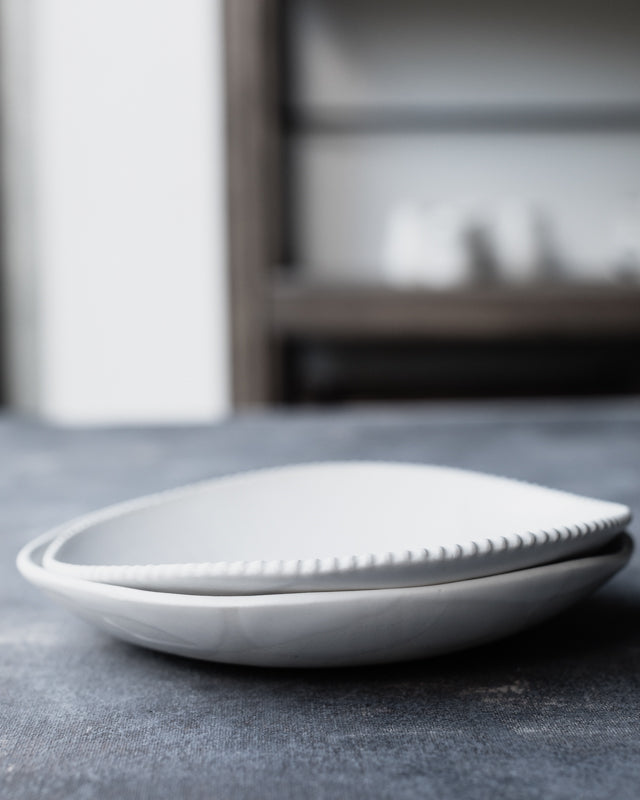 satin white ceramic bowl for foodies and food photographers by clay beehive ceramics
