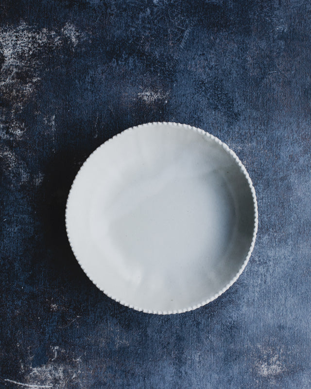 white ceramic bowl for smoothies soup salads pasta breakfast made by clay beehive