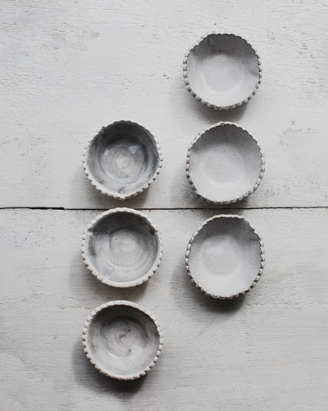 trinket bowls or condiment and spice ceramic bowls by clay beehive