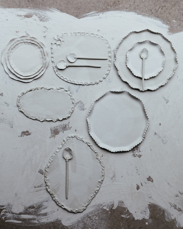 White Wonderland - Large Plates - Platters - Cake Plates and Spoons