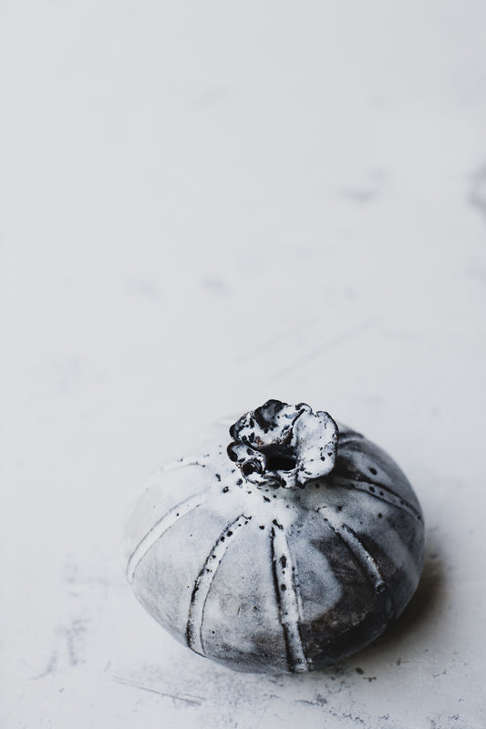 Seed pod bud vase in stoneware australian bush inspired ceramics by clay beehive