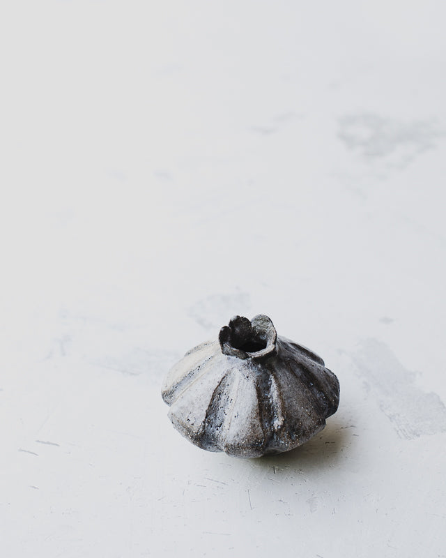Seed pod bud vase in stoneware australian bush inspired ceramics by clay beehive