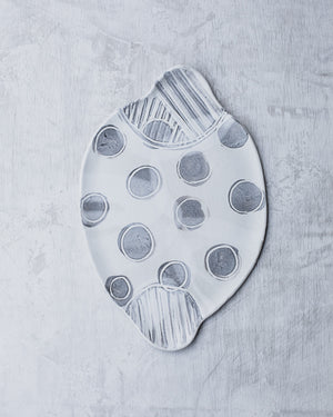ceramic platters / cheese boards with handles handmade by clay beehive ceramics