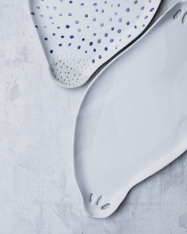 ceramic platters / cheese boards with handles handmade by clay beehive ceramics