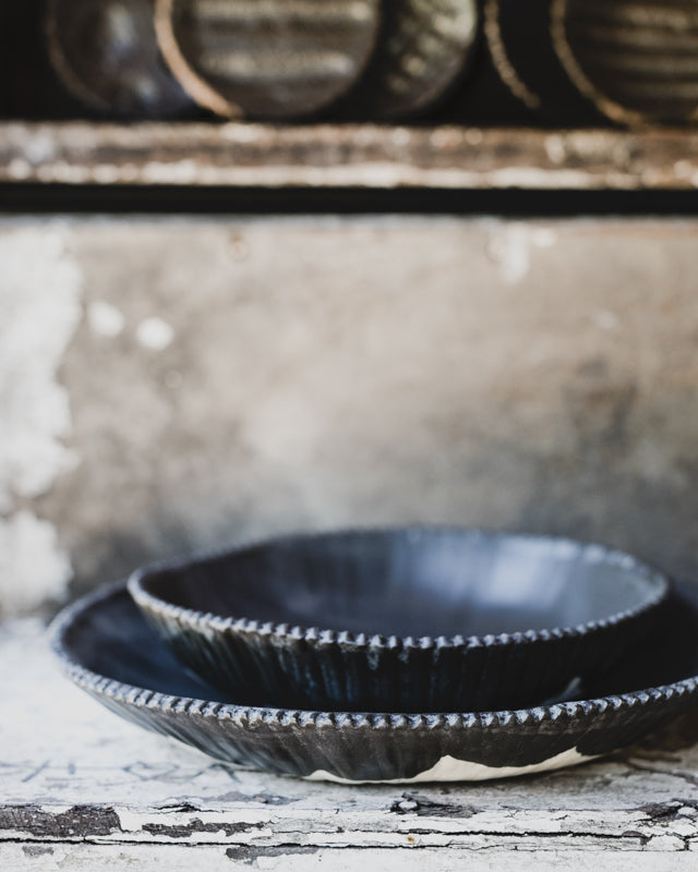 satin black bowls handmade ceramics by clay beehive