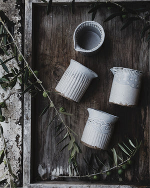 ceramic jug/pourer hand made by clay beehive ceramics