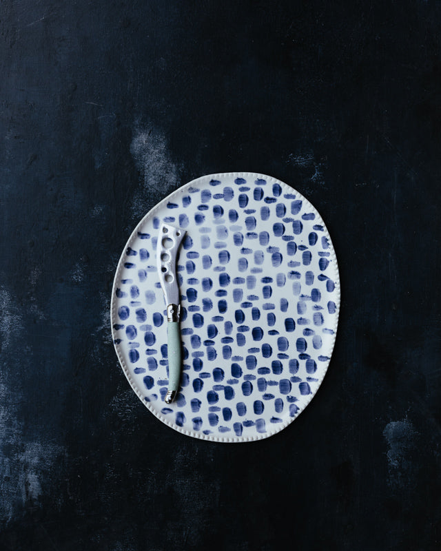 Blue & White Oval shaped Platter / Plate