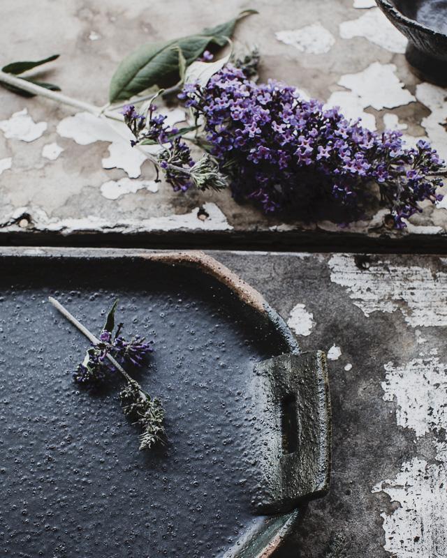 wabi sabi rectangular platter in satin black hand made by clay beehive ceramics