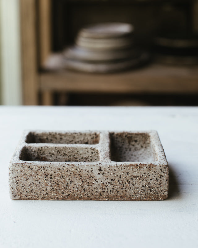 Kurinuki dish perfect for salt and spices handmade by clay beehive ceramics