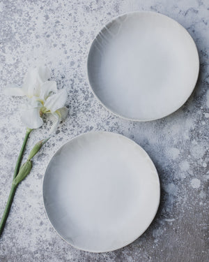 satin white gritty bowls handmade by clay beehive ceramics