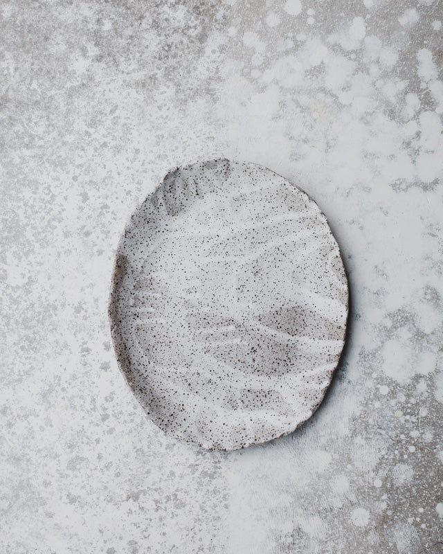 Platter plate handmade from rustic clay perfect for serving straight from the table created by clay beehive ceramics