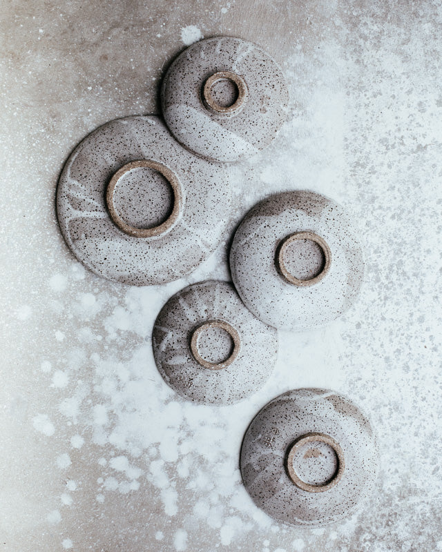 wabi sabi bowls with a lovely little turned foot handbuilt with a rustic gritty clay and white glaze