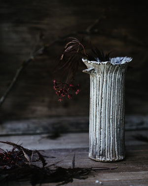 rustic vase handcrafted by clay beehive ceramics