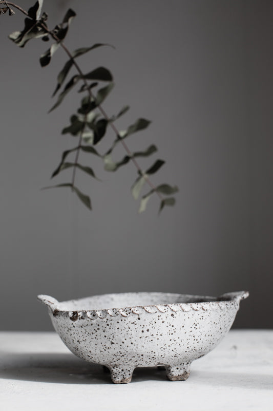 Rustic berry bowls by clay beehive