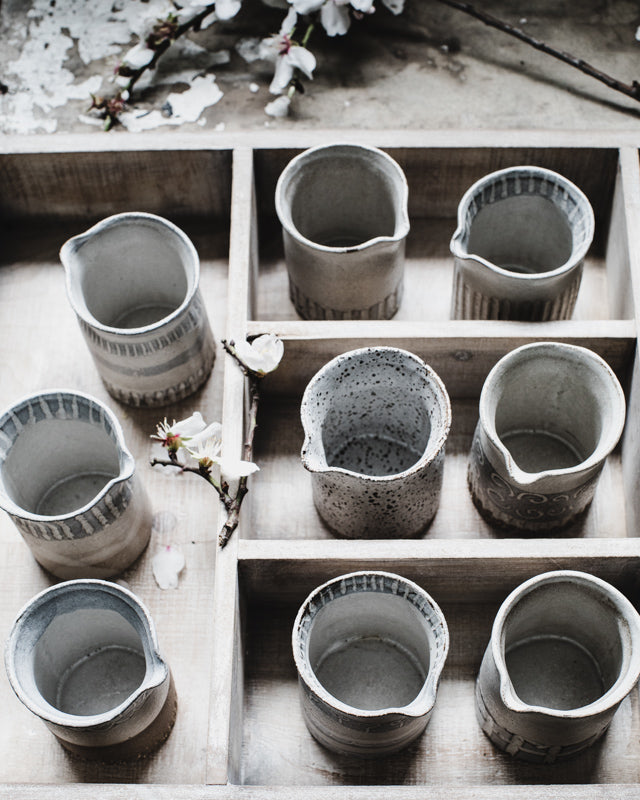 Handmade rustic ceramics jugs/pourer made by clay beehive ceramics