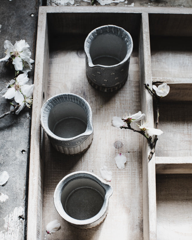 Rustic Farmhouse pourer jug hand made by clay beehive ceramics