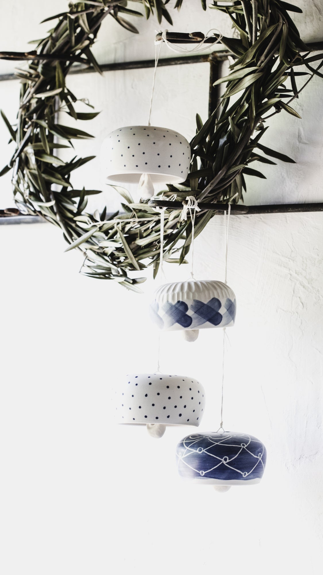 Blue and White decorative bells with a gorgeous ringing sound (Group Seven)