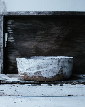 rustic serving bowl by clay beehive