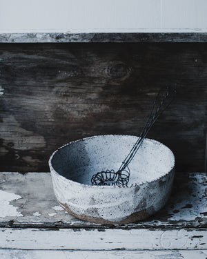 rustic serving bowl by clay beehive